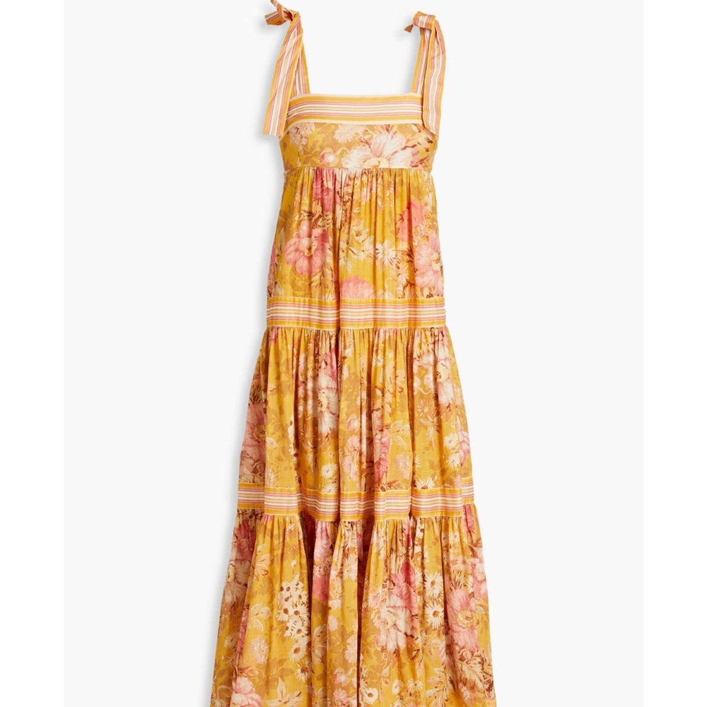 ZIMMERMANN
Tiered floral-print cotton-gauze midi dress